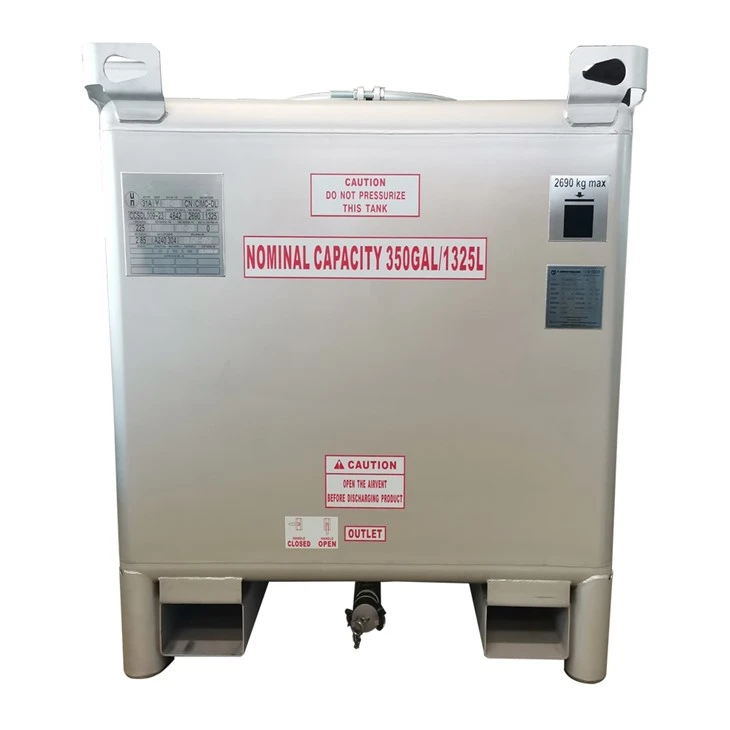 350 Gallon Stainless Steel Tote Tank